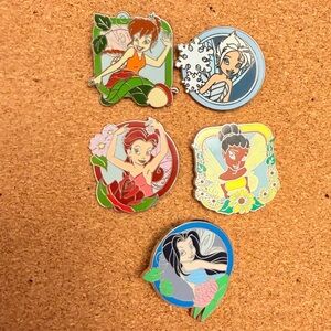 Authentic Disney Fairy Pixie Hollow Set of Five (2-6 missing 1 (Tinkerbell))